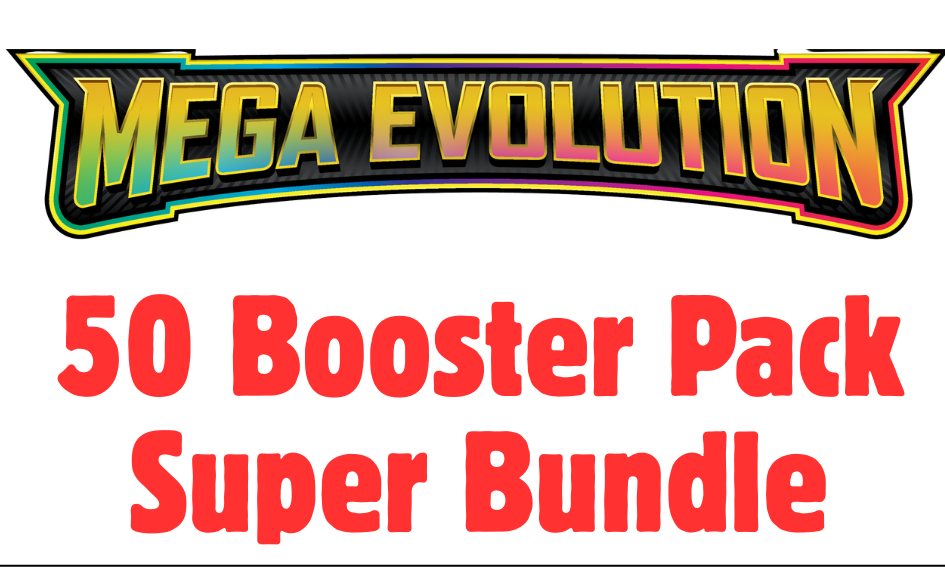 MEGA EVOLUTION 50 BOOSTER PACK SUPER BUNDLE