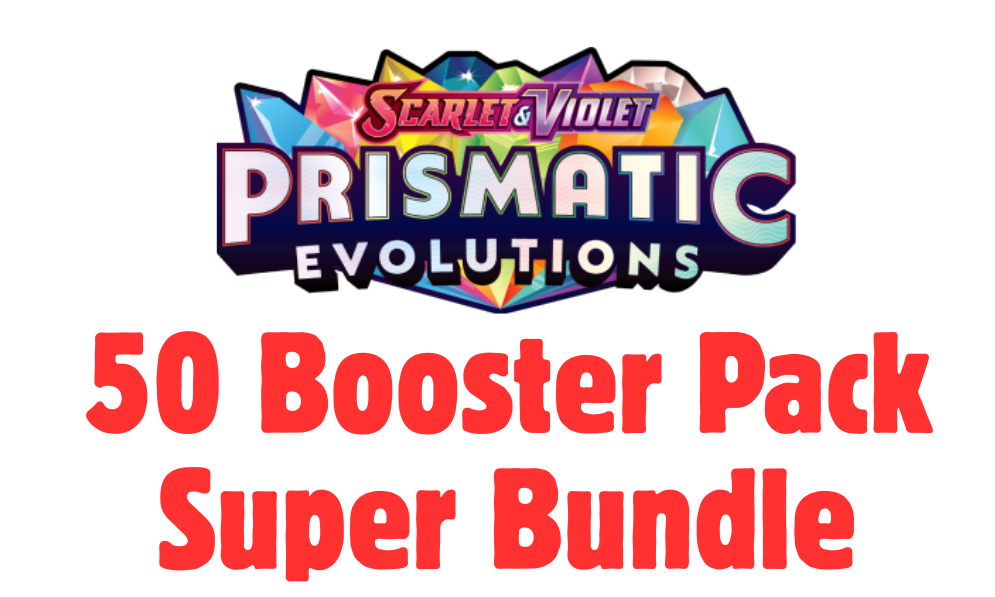 PRISMATIC EVOLUTIONS 50 BOOSTER PACK SUPER BUNDLE
