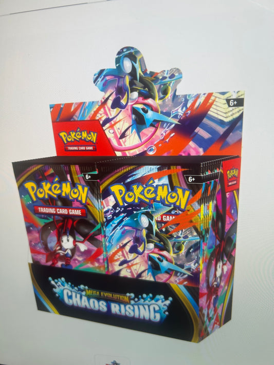 CHAOS RISING SEALED BOOSTER BOX CASE. 6 BOXES.     RELEASE 5/22