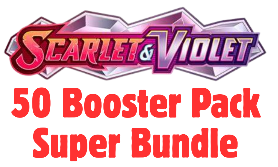 SCARLET & VIOLET 50 BOOSTER PACK SUPER BUNDLE